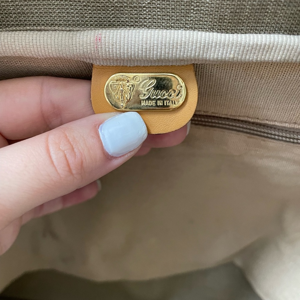 Vintage Gucci Weekender Bag | Authentic GG Bag - Picture 8 of 13